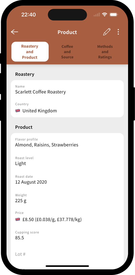 Product Detail - Roastery