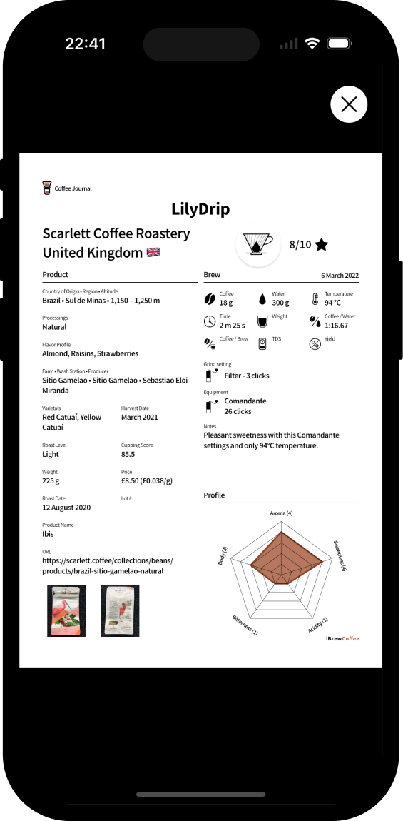 Ibrewcoffee - Specialty Coffee App And Coffee Tasting Journal For Your  Brews | Coffee App For Your Brewing Recipes, Coffee Beans And Roasteries.